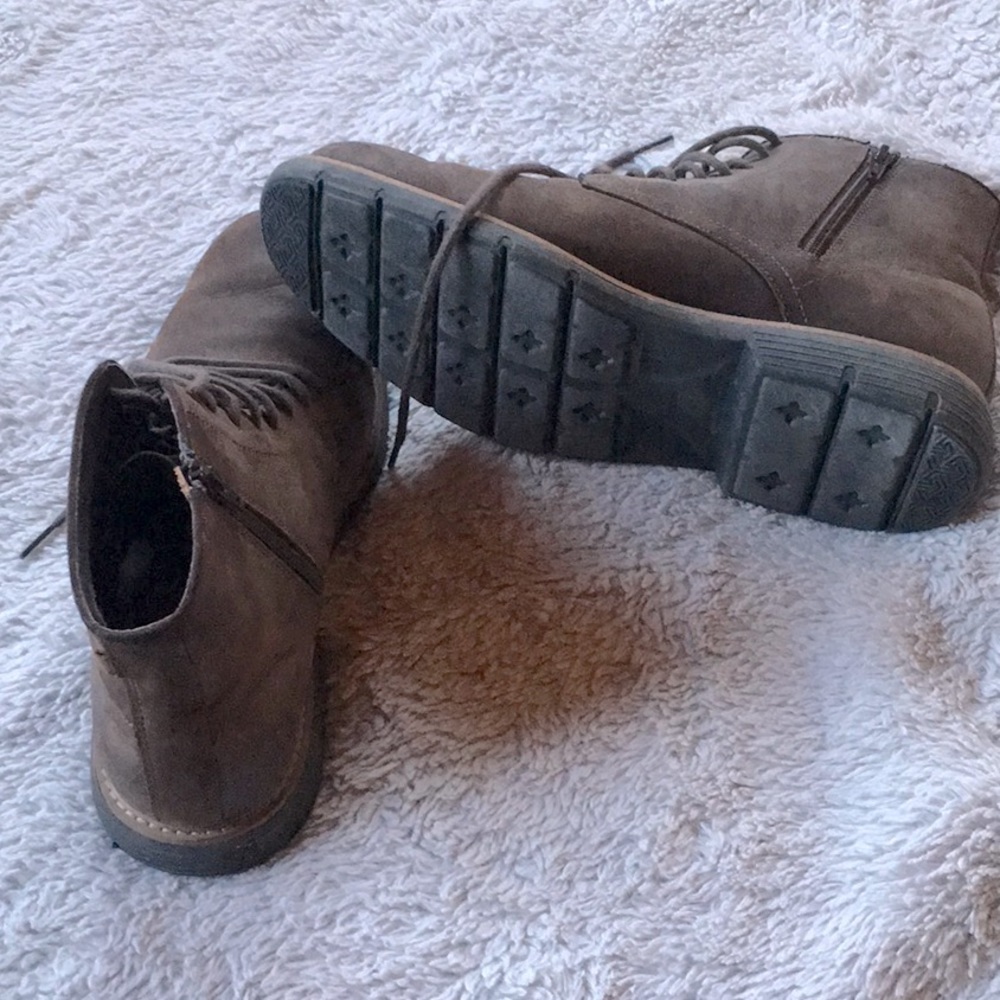 Suede inner zip men’s semi-casual dress boots